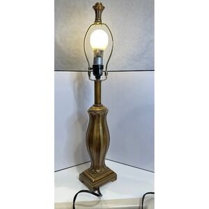 Table Lamp Home Decor Gold Good Fluted Urn Base Traditional